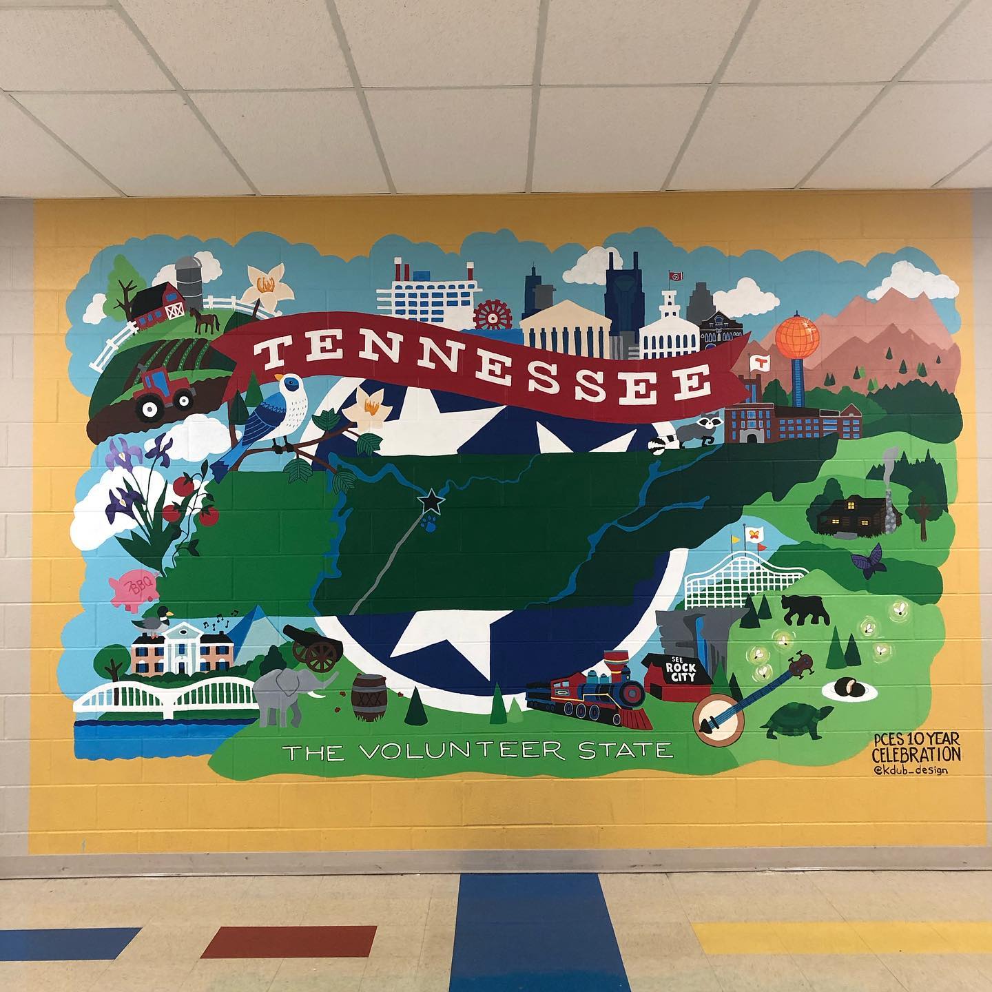 Tennessee Illustrated Map